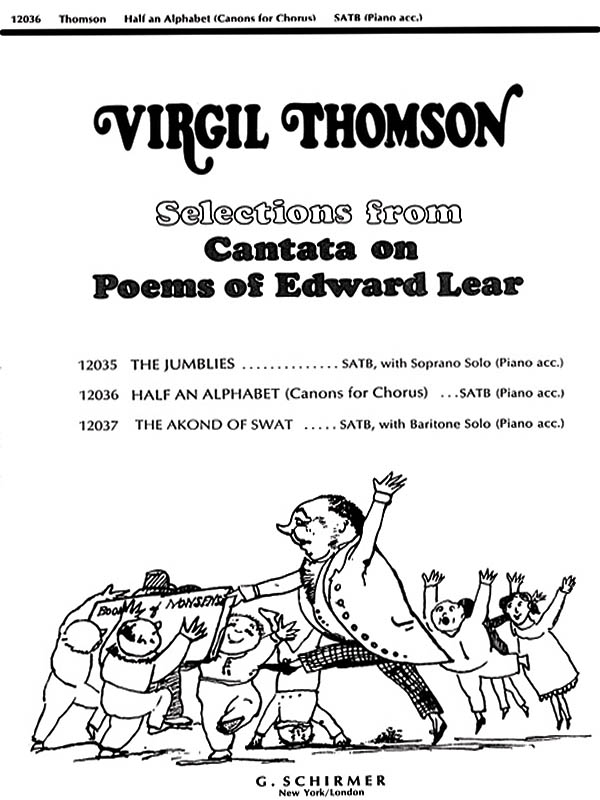 Virgil Thomson: Half An Alphabet: SATB: Vocal Score