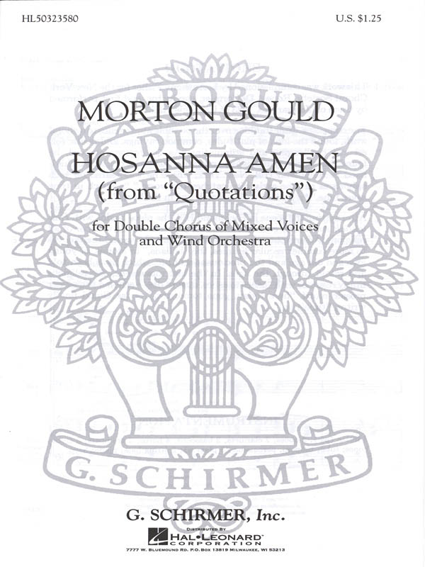 M Gould: Hosanna Amen (from Quotations): SATB: Vocal Score