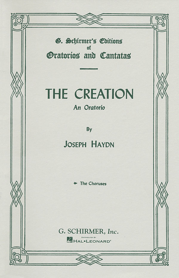 chant Franz joseph haydn: creation old novello edition vocal score 