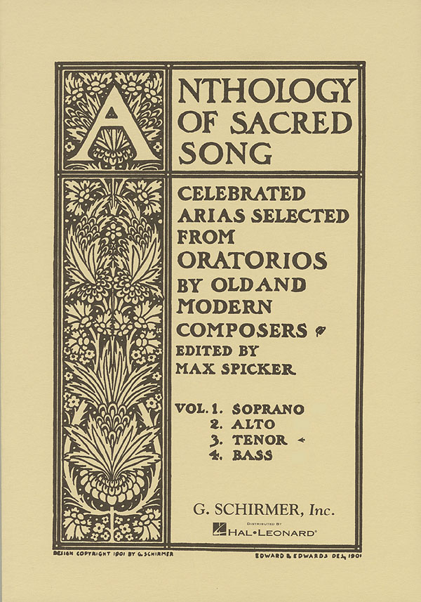 Anthology of Sacred Song - Volume 3: Tenor: Mixed Songbook