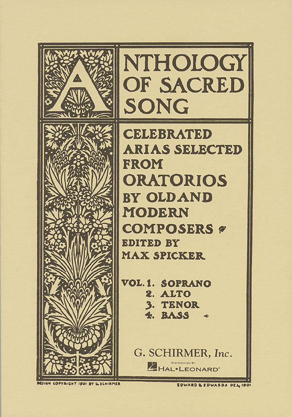 Anthology of Sacred Song - Volume 4: Bass: Mixed Songbook