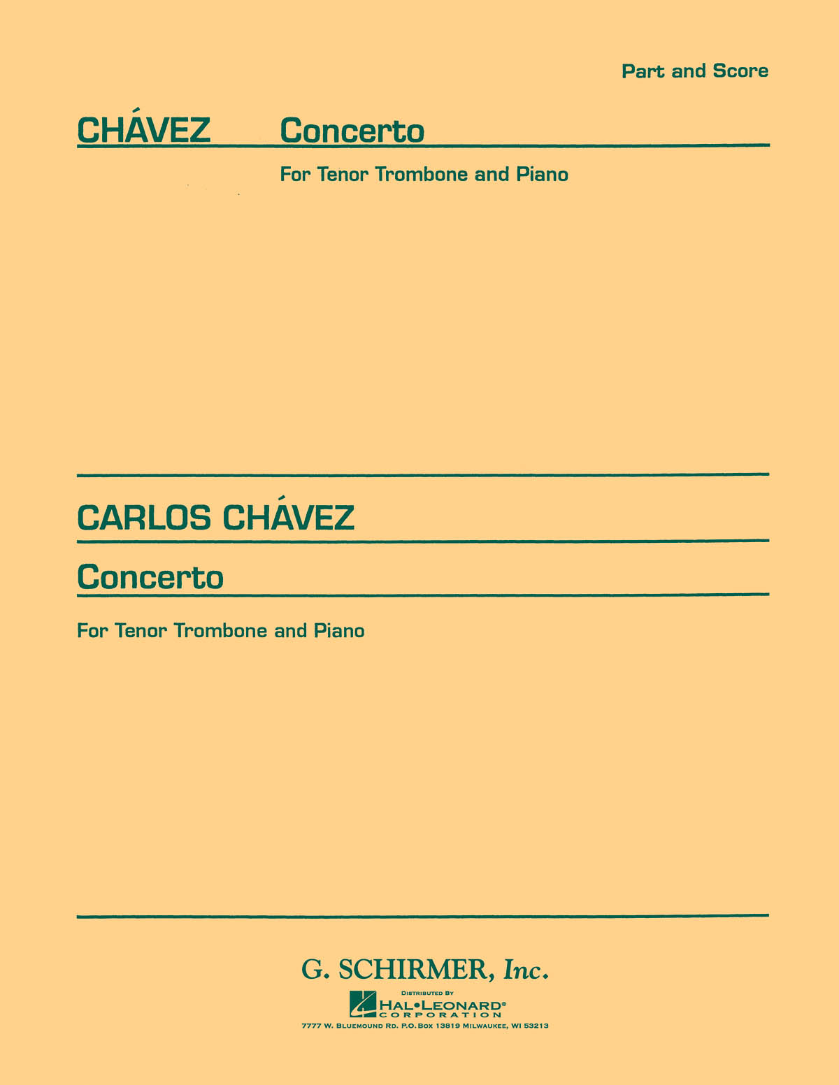 Carlos Chvez: Concerto: Trombone: Instrumental Work