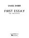 Samuel Barber: First Essay For Orchestra Op.12: Orchestra: Study Score