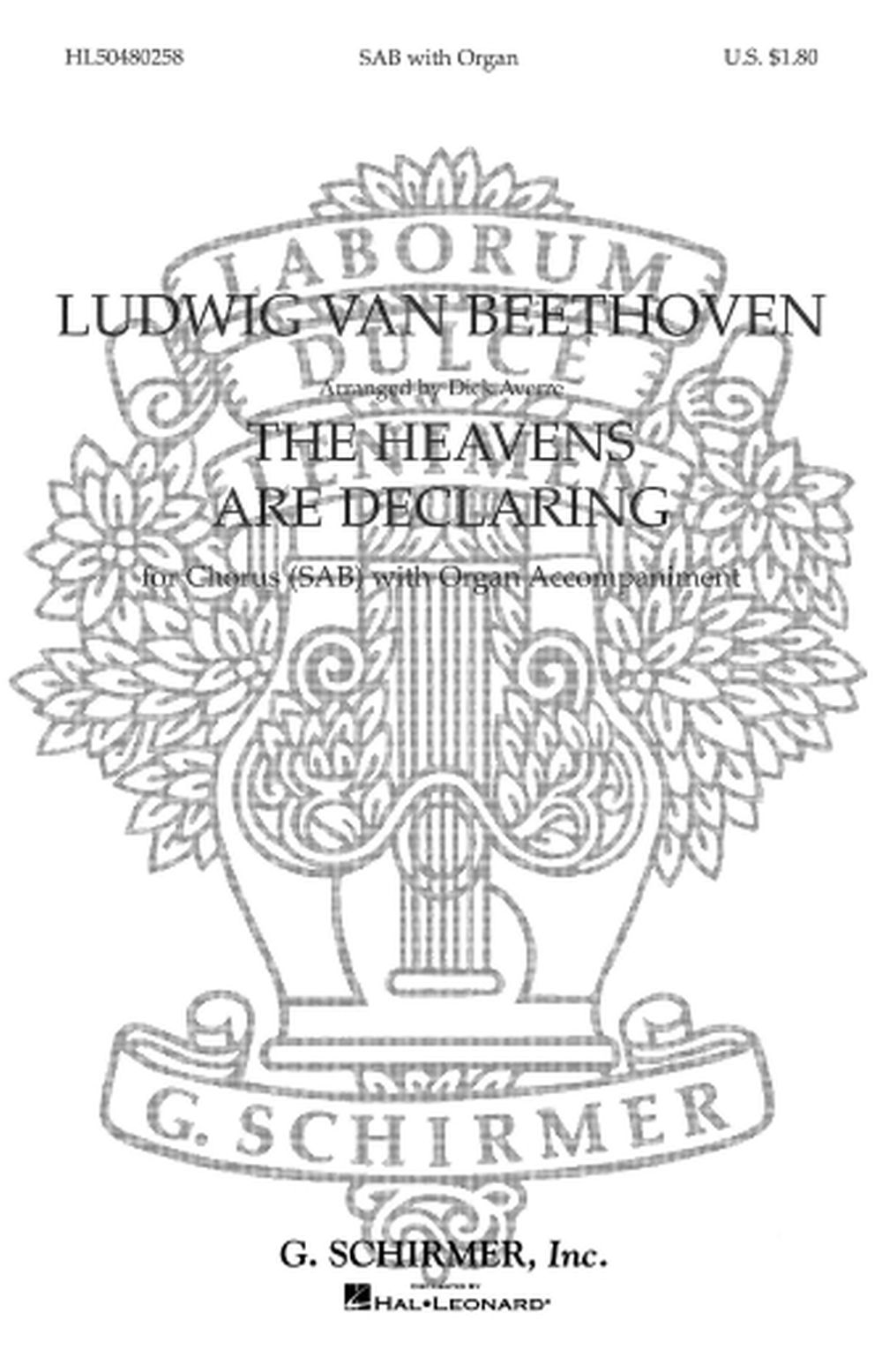 Ludwig van Beethoven: The Heavens Are Declaring: SAB: Vocal Score