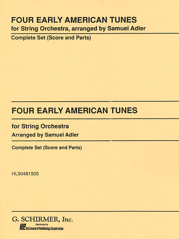 Four Early American Tunes: Orchestra: Score and Parts