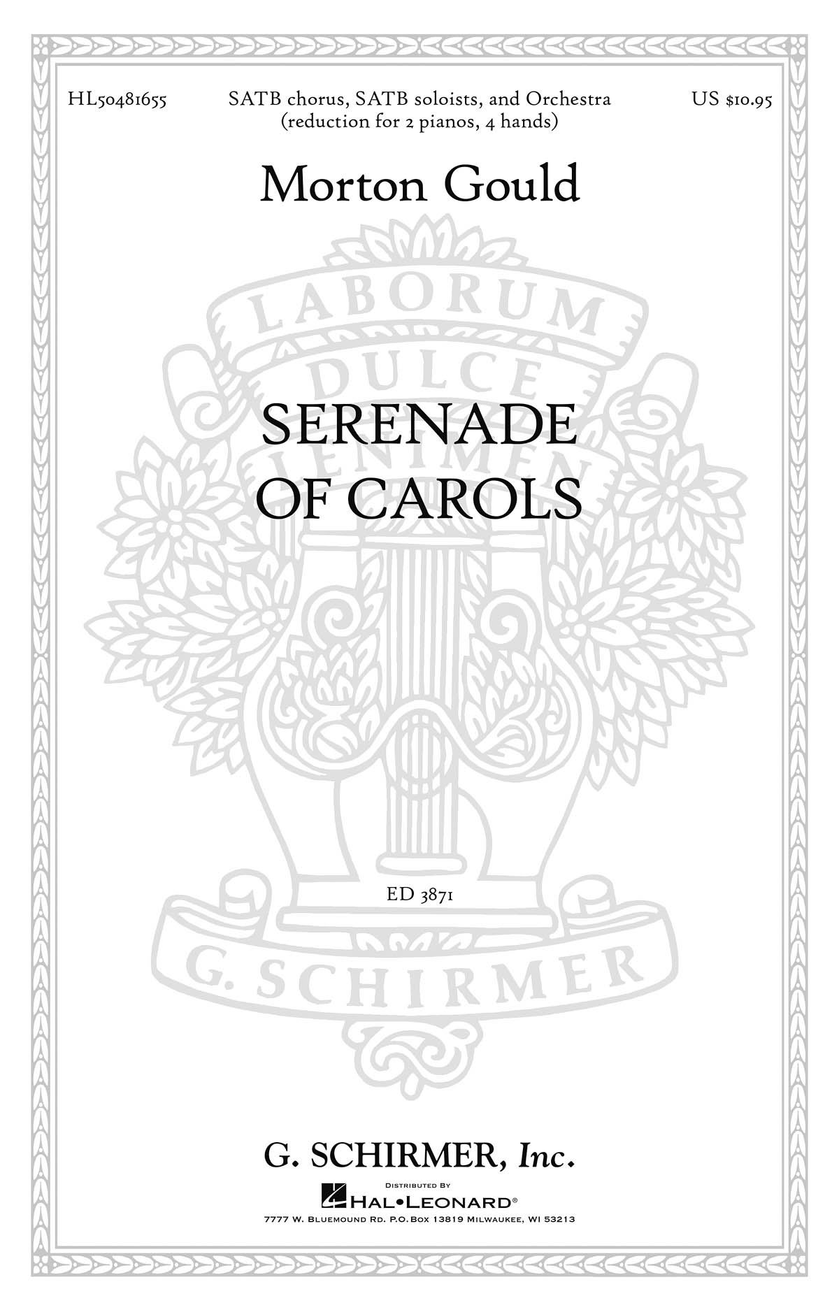 M Gould: Serenade Of Carols: Mixed Choir: Vocal Score