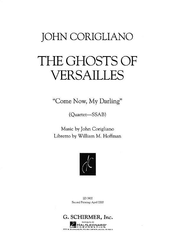 John Corigliano: Come Now My Darling: Mixed Choir: Vocal Work