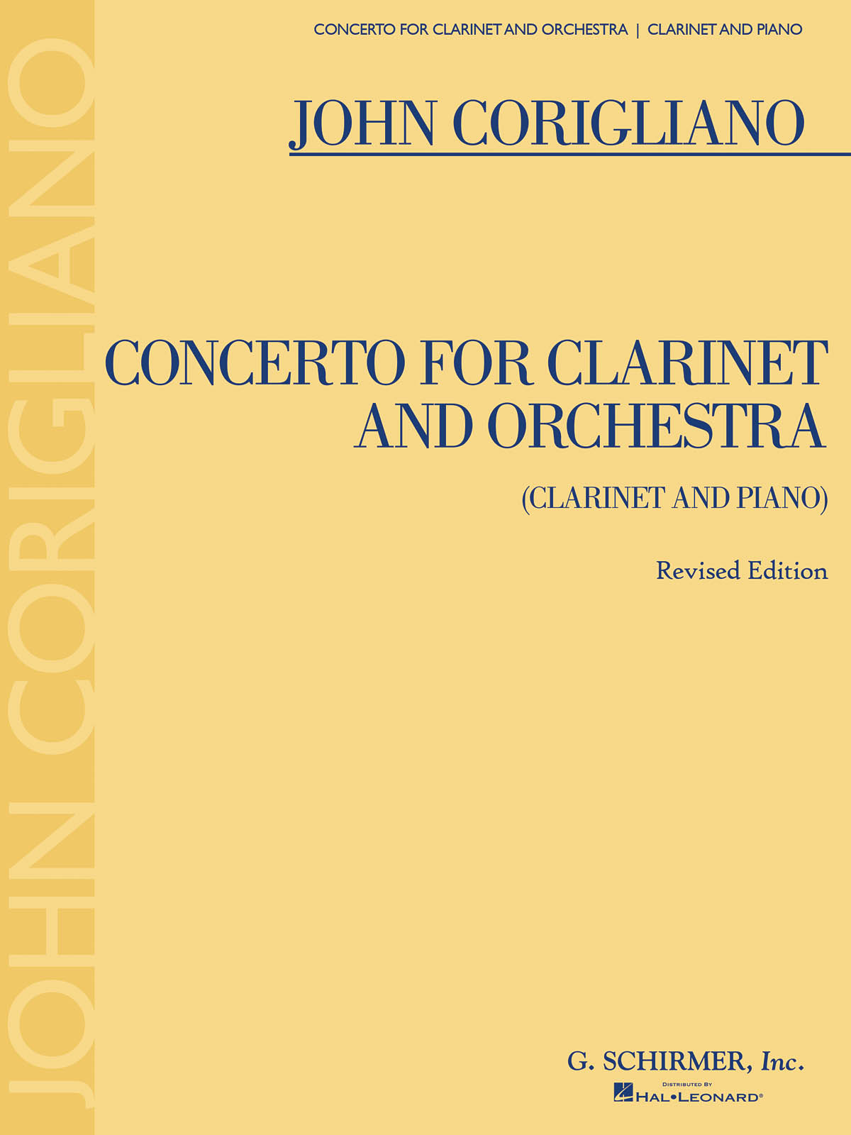 John Corigliano: Clarinet Concerto: Clarinet and Accomp.: Instrumental Work