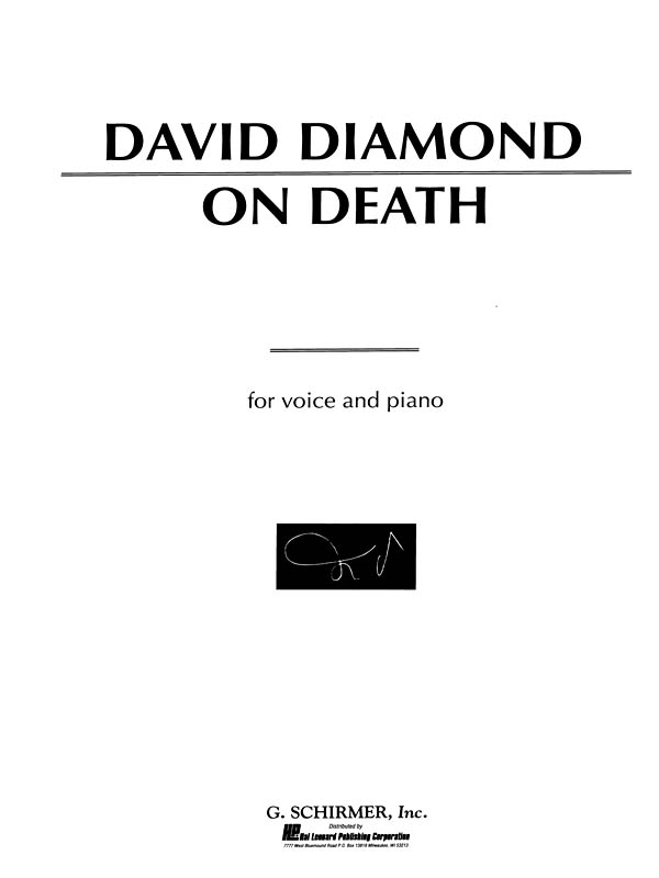 David Diamond: On Death: Voice & Piano: Vocal Score