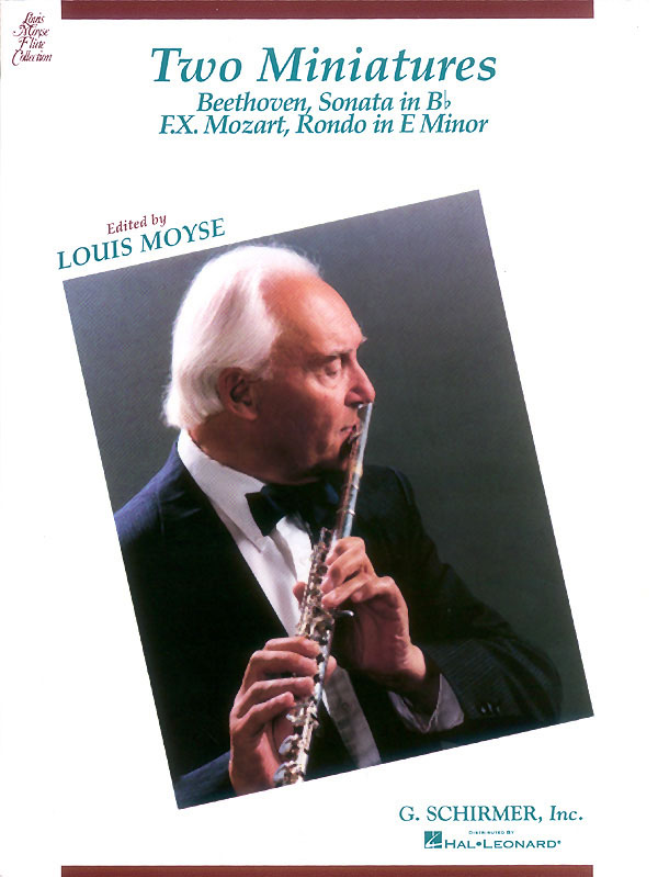 Franz Xaver Mozart Ludwig van Beethoven: Two Minatures: Flute: Instrumental