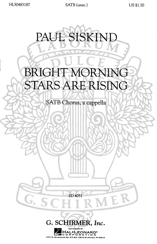 Traditional: Bright Morning Stars are Rising: SSAA: Vocal Score