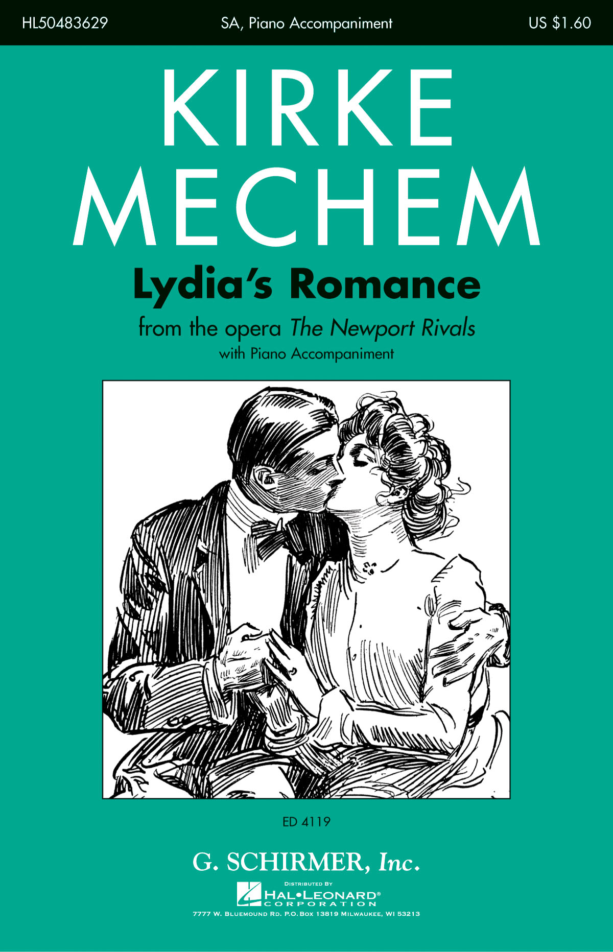 Kirke Mechem: Lydia's Romance: 2-Part Choir: Vocal Score