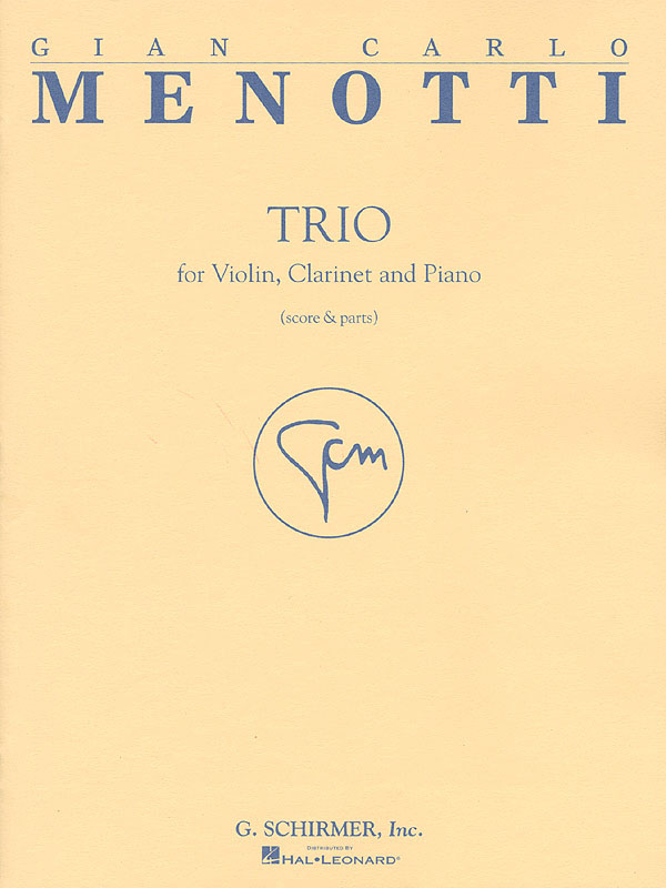 Gian Carlo Menotti: Trio: Chamber Ensemble: Instrumental Work