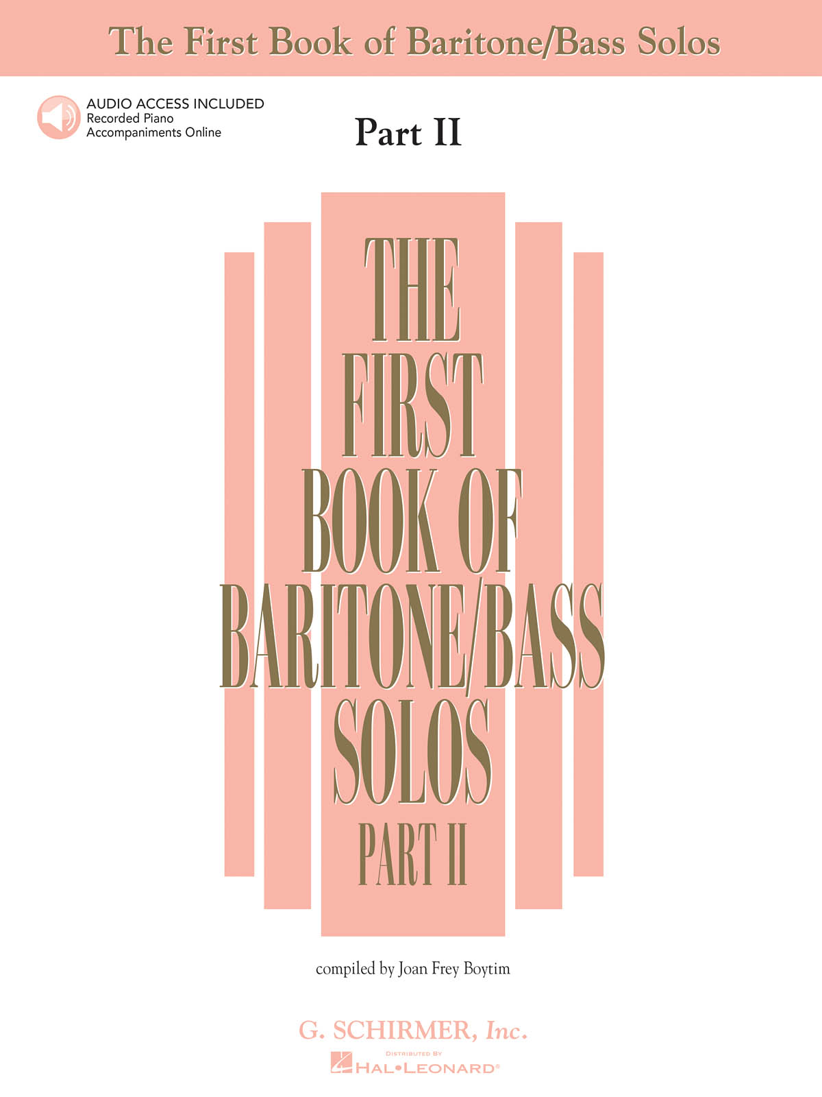 The First Book of Baritone/Bass Solos - Part II: Baritone Voice: Vocal Album