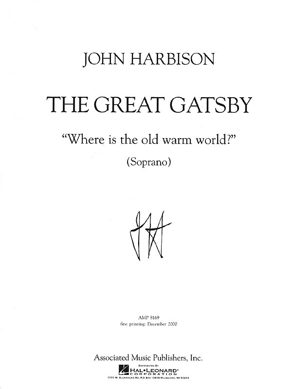 John Harbison: Where Is the Old  Warm World?: Soprano: Vocal Album