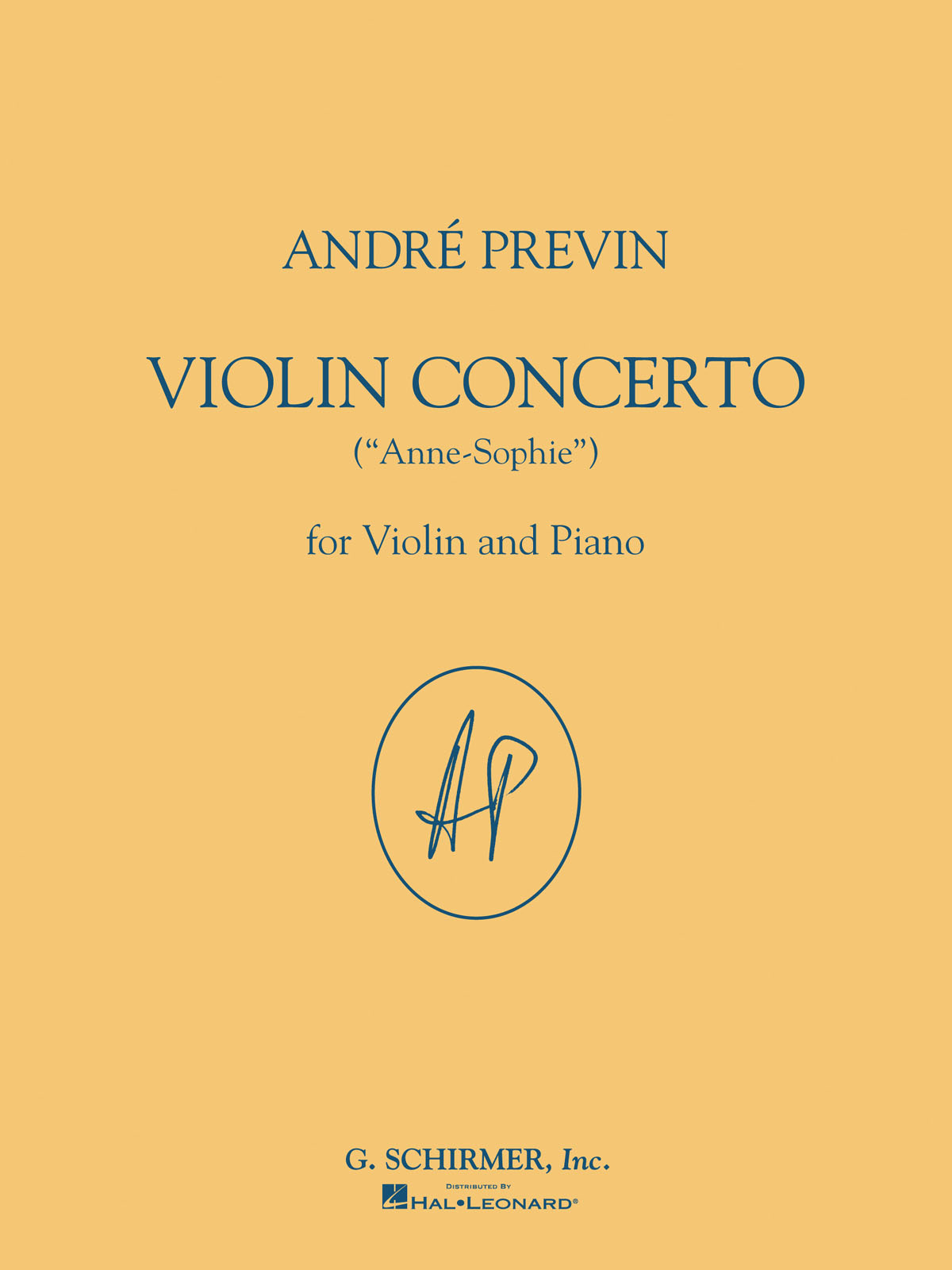 Andr Previn: Violin Concerto (Anne-Sophie): Violin: Instrumental Work