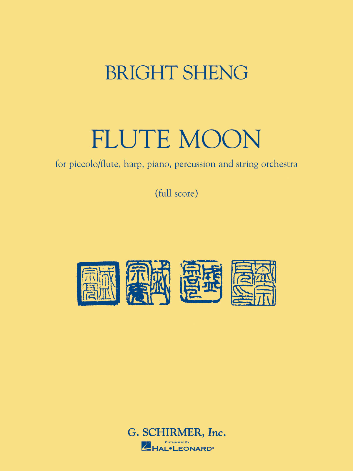 Bright Sheng: Flute Moon: Flute: Score