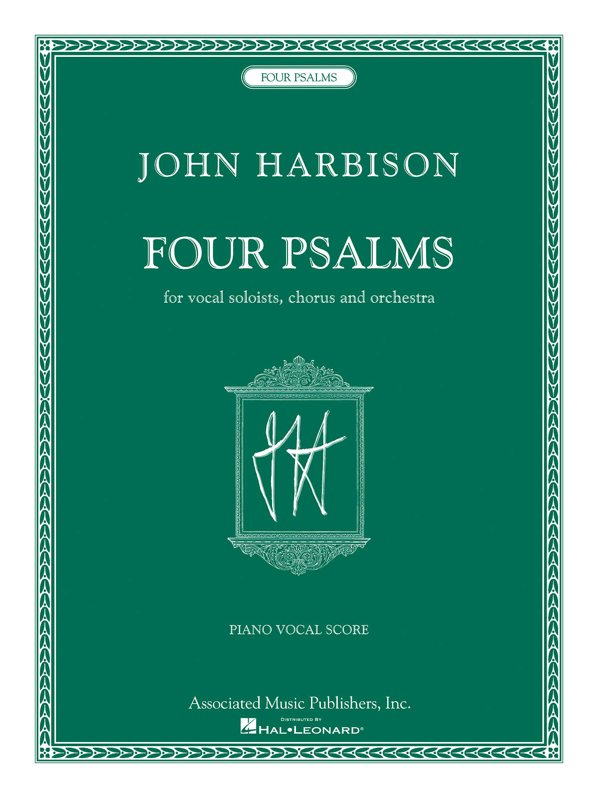 John Harbison: Four Psalms: Mixed Choir: Vocal Score
