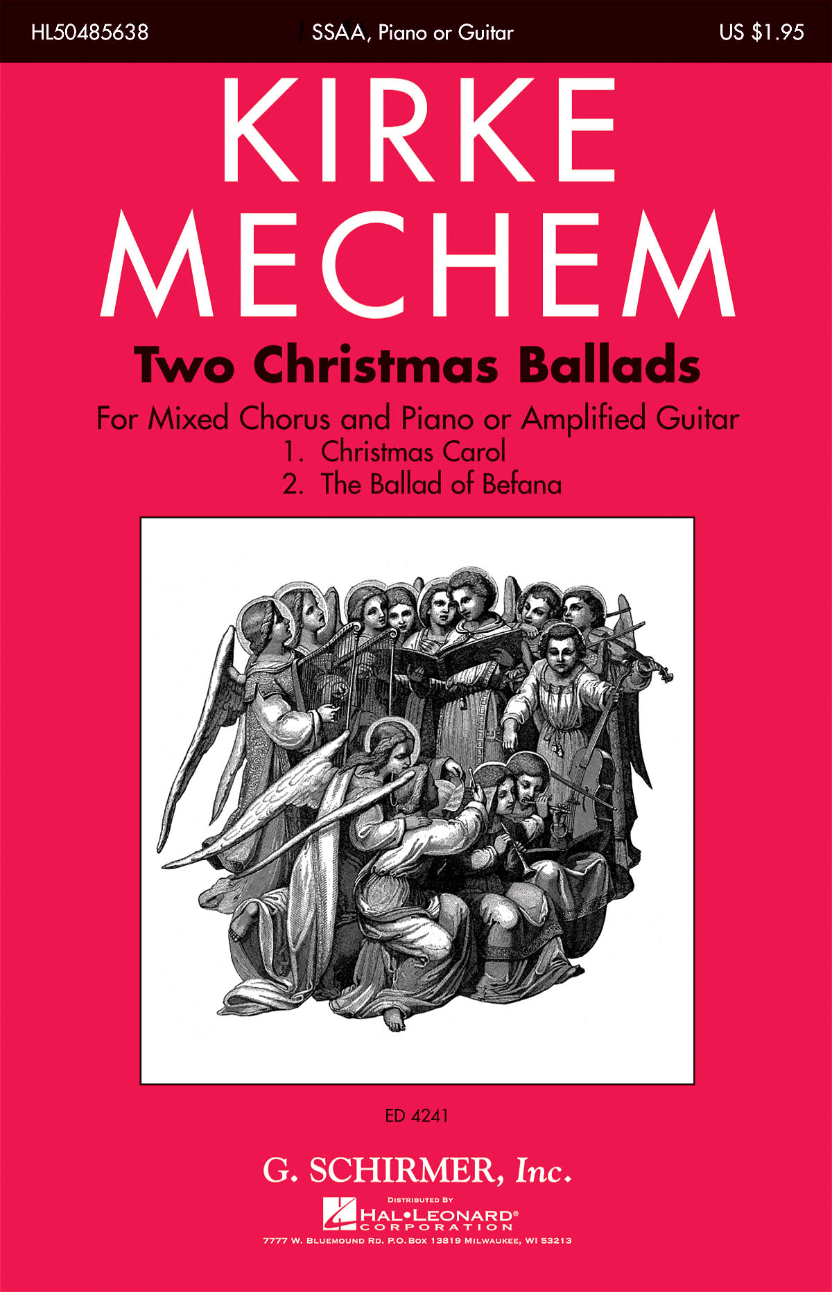 Kirke Mechem: Two Christmas Ballads: SSAA: Vocal Score