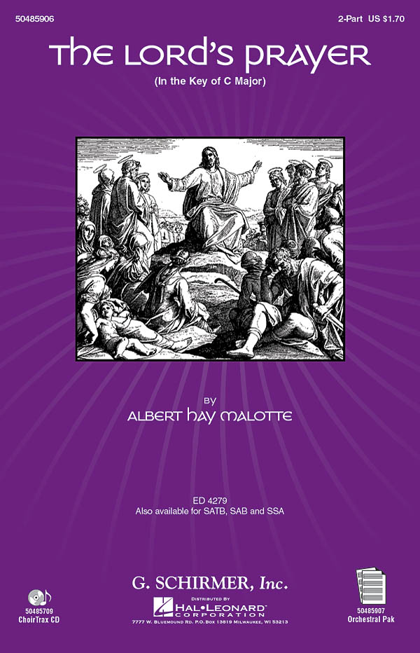 Albert Hay Malotte: The Lord's Prayer: 2-Part Choir: Vocal Score