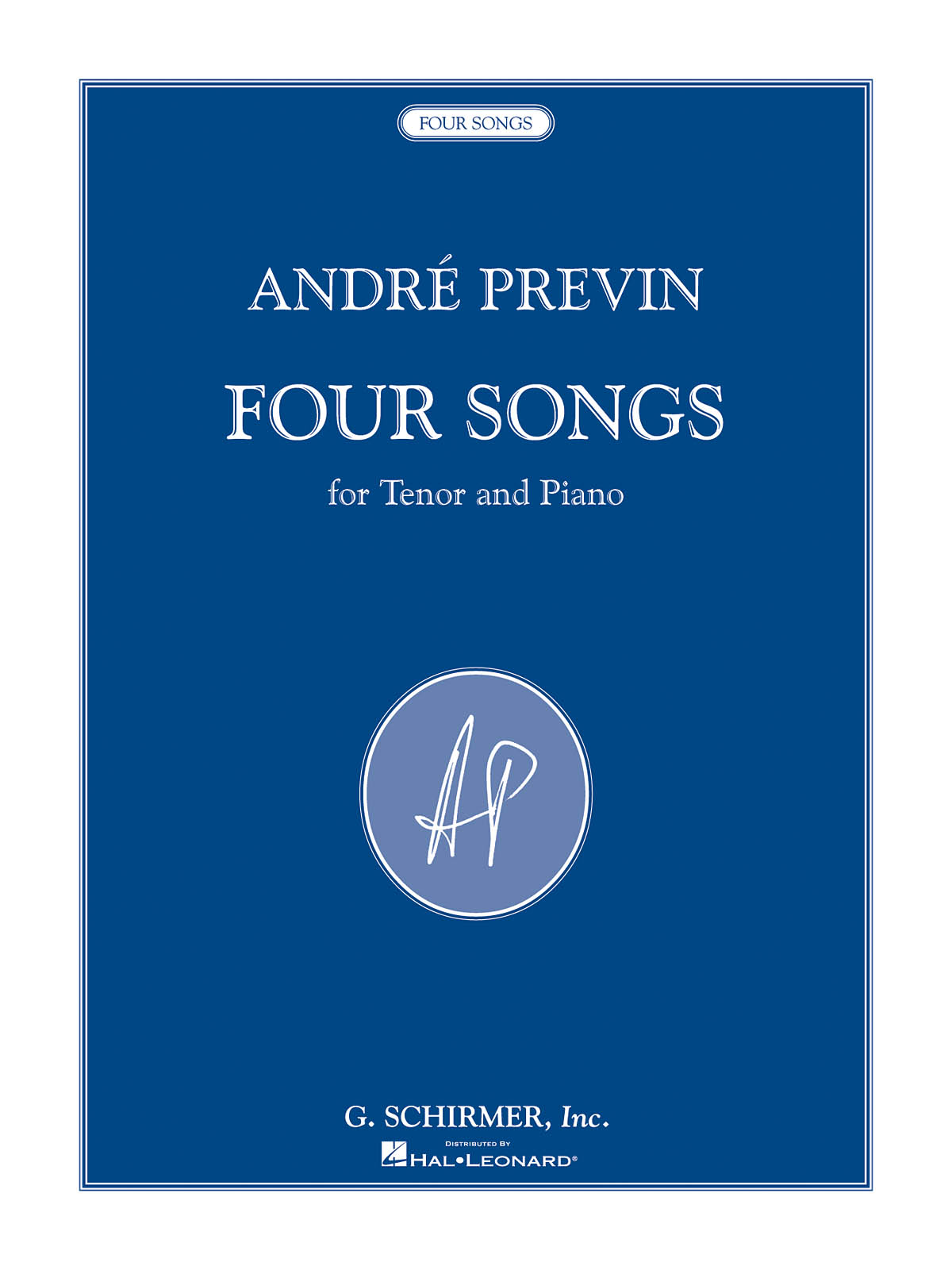 André Previn: 4 Songs: Tenor: Vocal Album