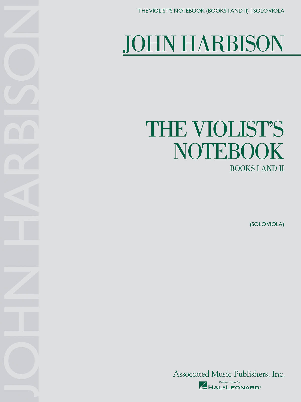 John Harbison: The Violist's Notebook: Viola: Instrumental Album