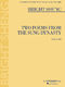 Bright Sheng: Two Poems from the Sung Dynasty: Soprano: Score