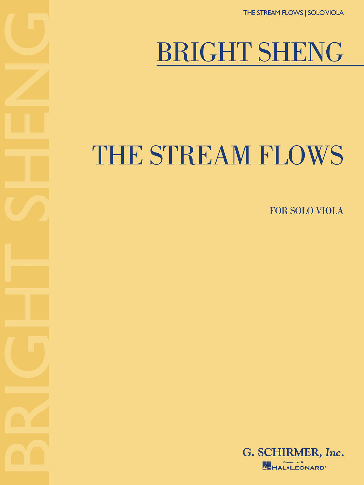 Bright Sheng: The Stream Flows: Viola: Instrumental Work