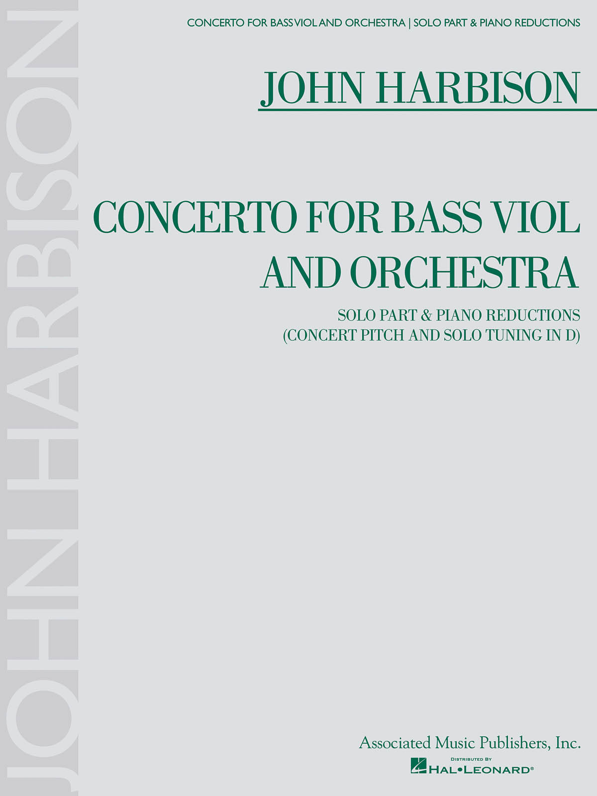 John Harbison: Concerto: Double Bass: Instrumental Work