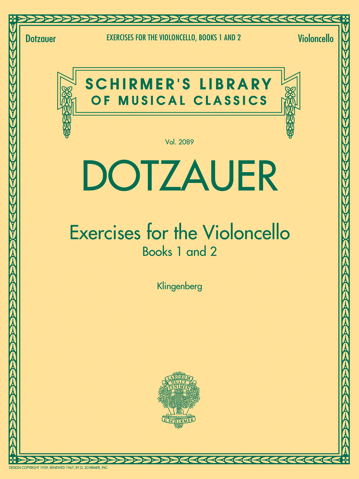 Friedrich Dotzauer: Exercises for the Violoncello  Books 1 and 2: Violin: