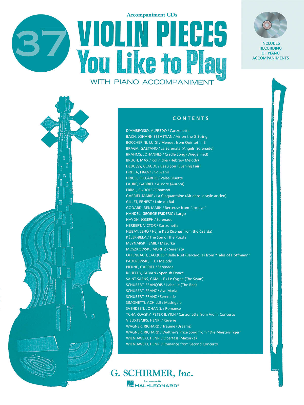 37 Violin Pieces You Like to Play: Violin: CD