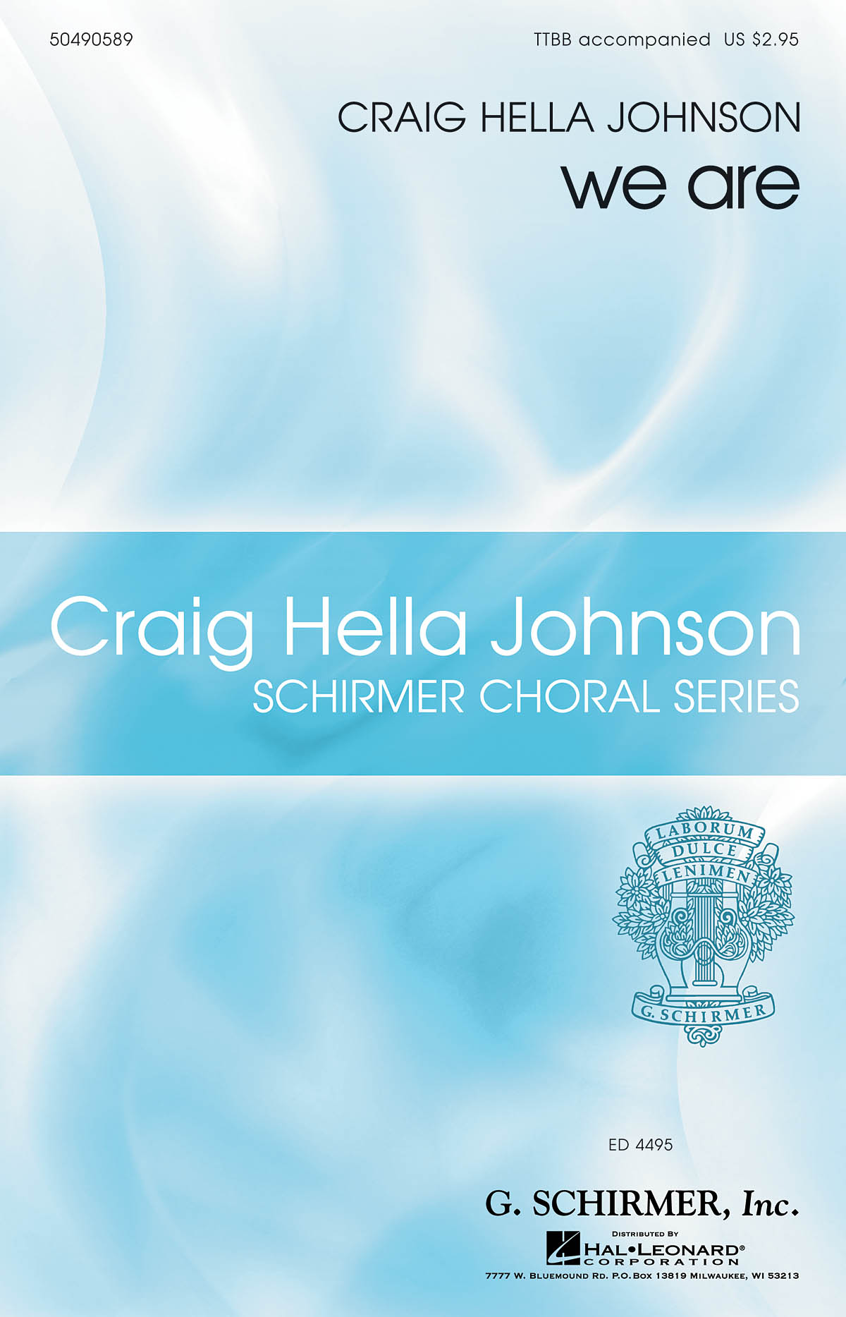 Craig Hella Johnson: we are: TTBB: Vocal Score