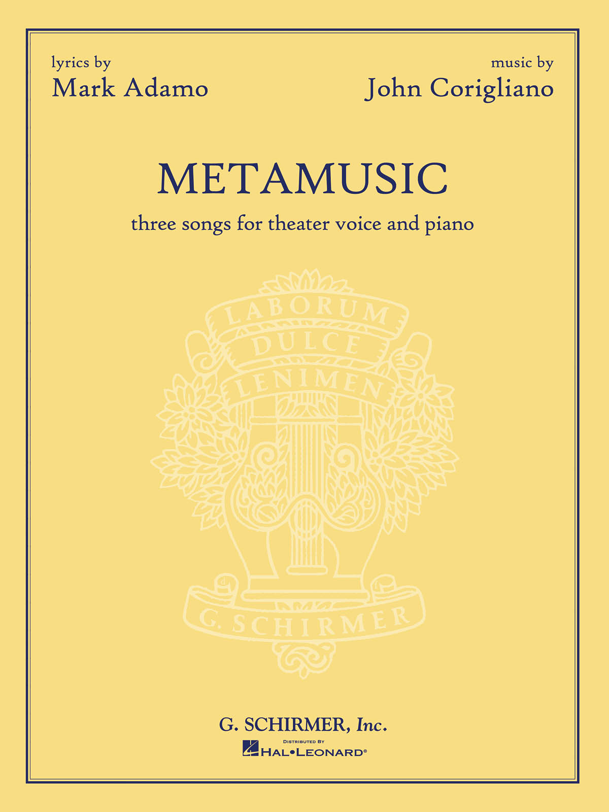 John Corigliano: Metamusic: Voice: Vocal Album