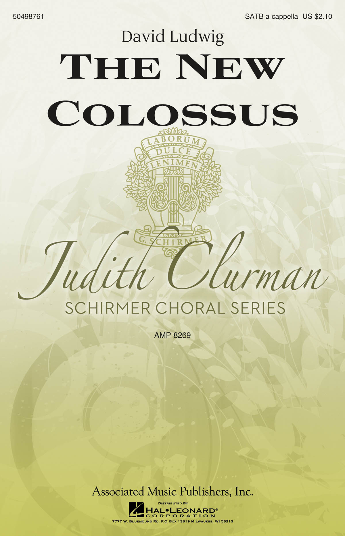 David Ludwig: The New Colossus: SATB: Vocal Score