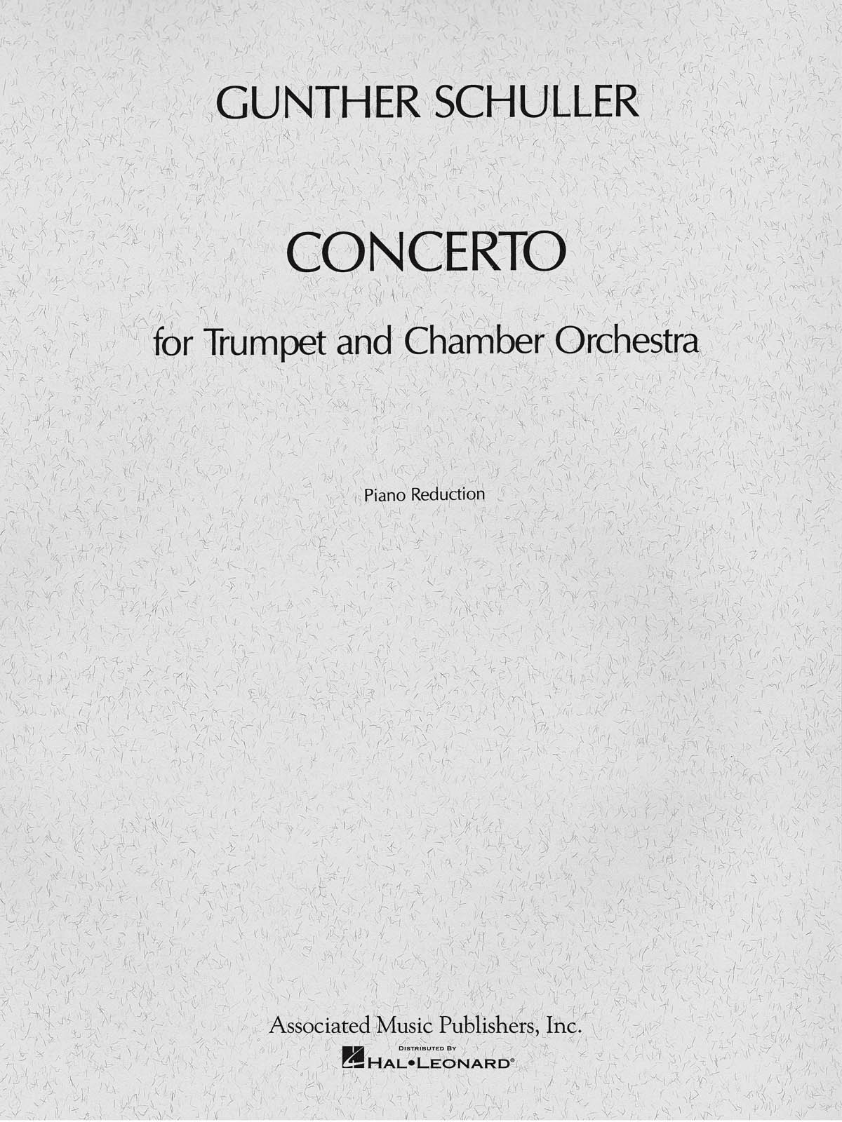 Gunther Schuller: Concerto: Trumpet: Instrumental Work