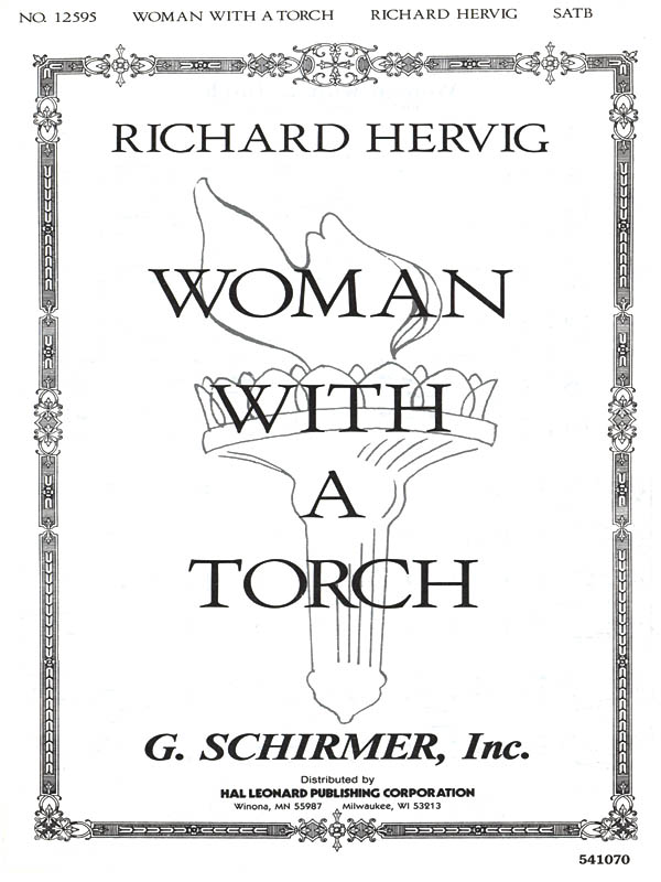 Richard Bilderback Hervig: Woman With A Torch: SATB: Vocal Score