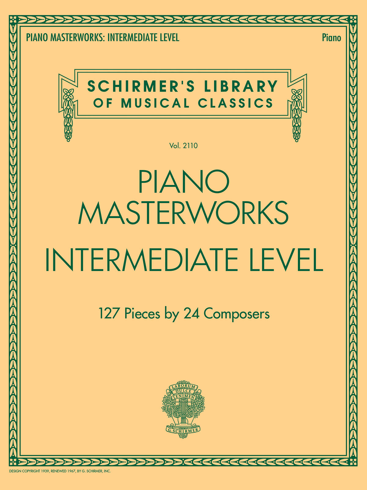 Piano Masterworks - Intermediate Level: Piano: Instrumental Album