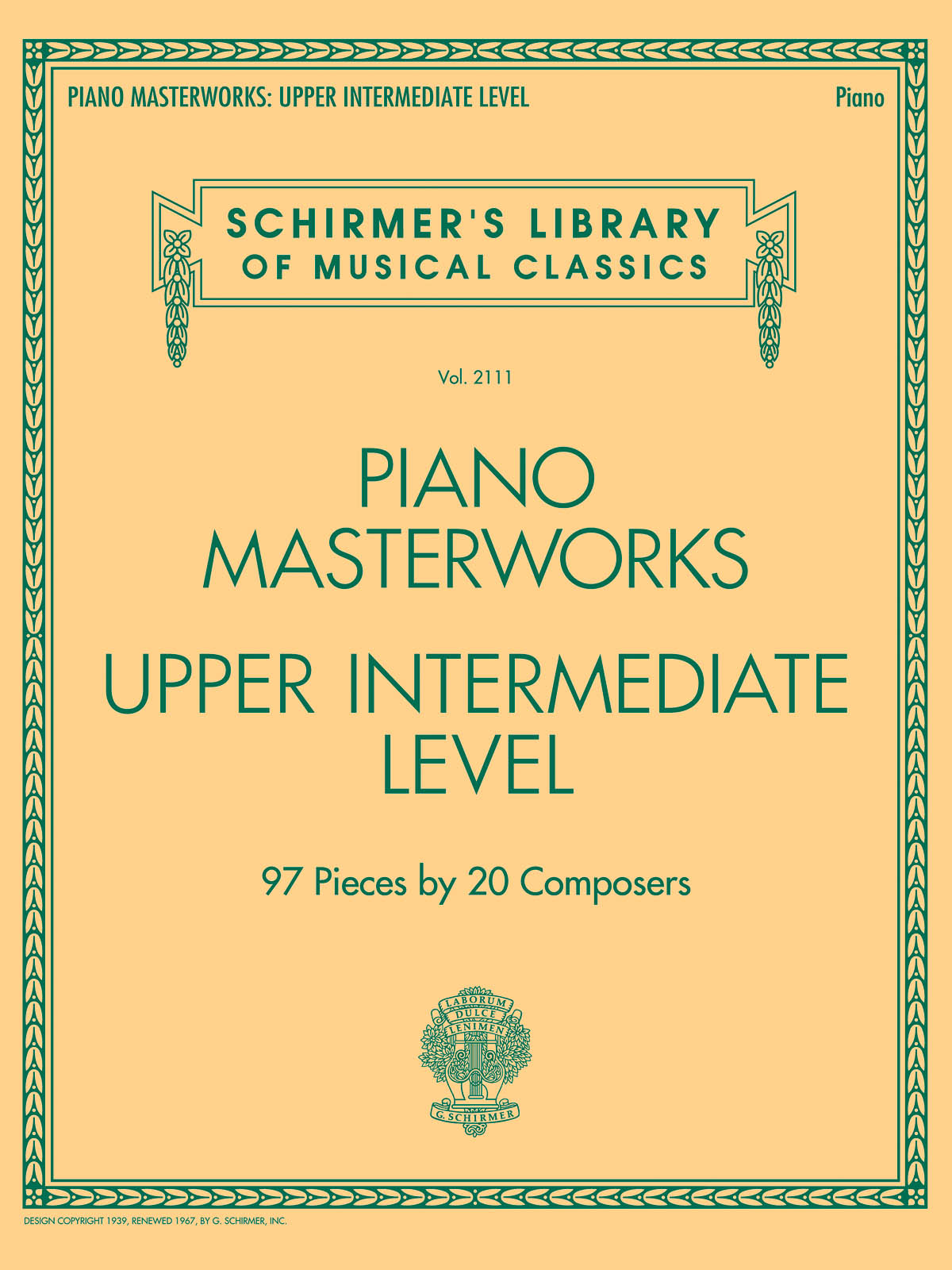 Piano Masterworks - Upper Intermediate Level: Piano: Instrumental Album