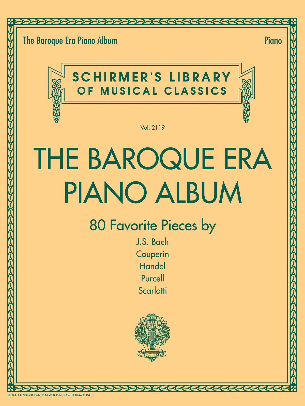 The Baroque Era Piano Album: Piano: Instrumental Album
