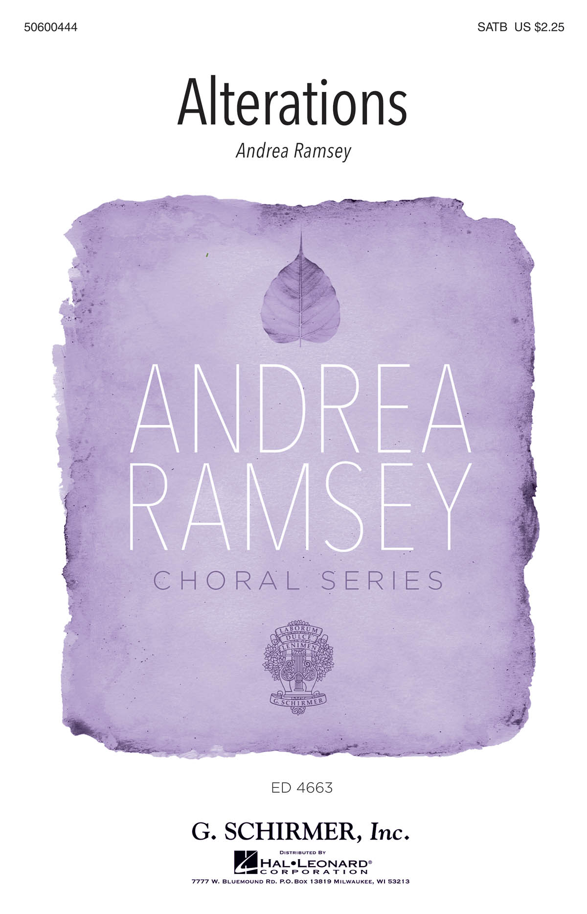 Andrea Ramsey: Alterations: SATB: Vocal Score
