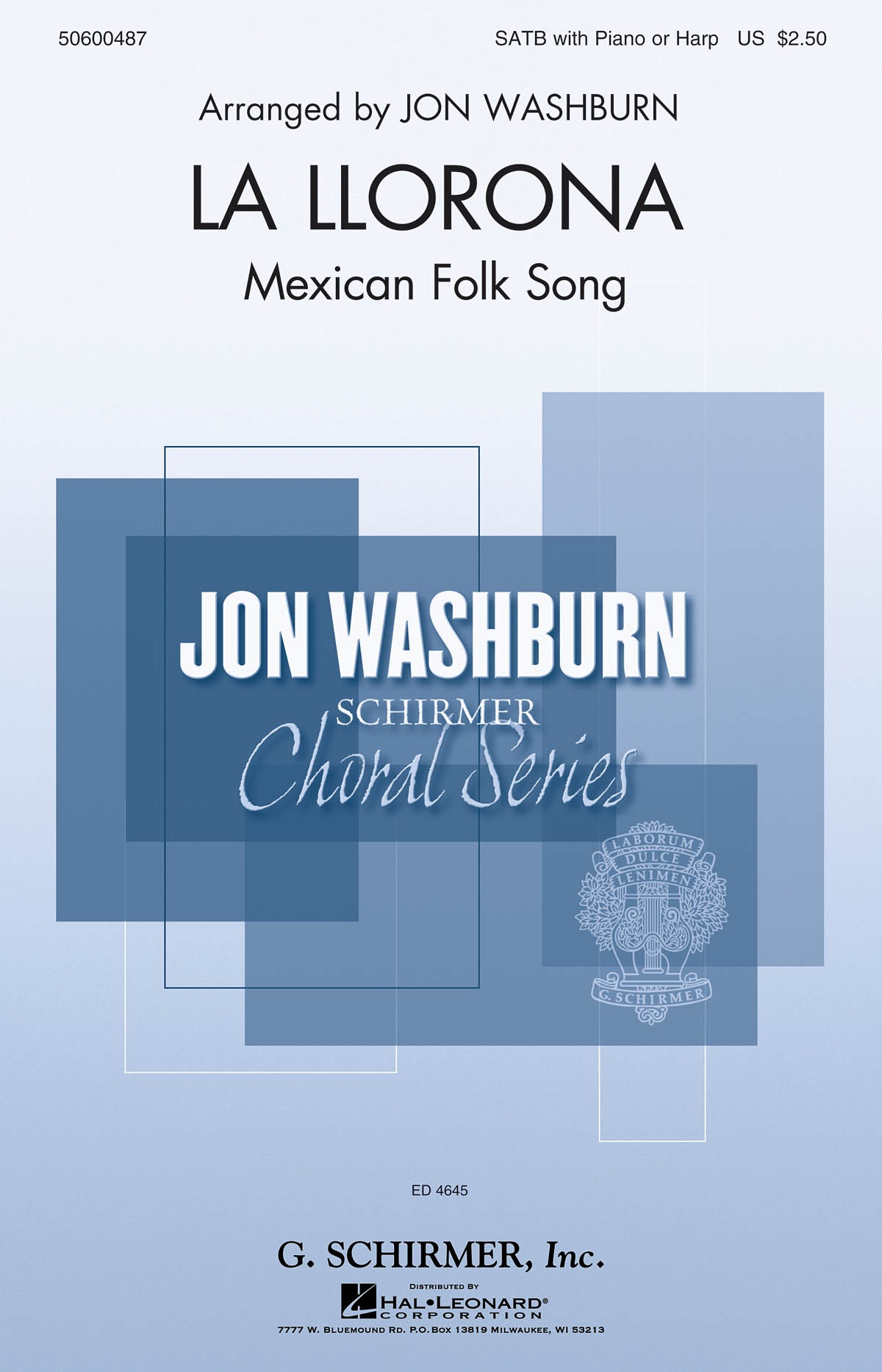 Jon Washburn: La Llorona: SATB: Vocal Score
