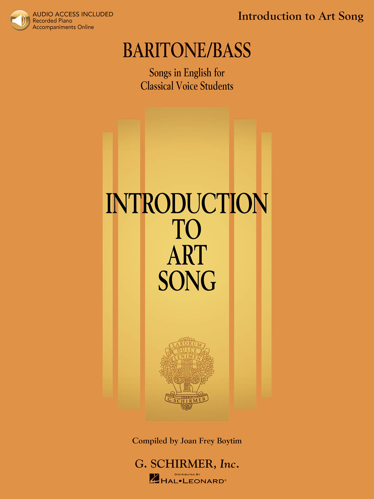 Introduction to Art Song for Baritone/Bass: Bass: Vocal Album