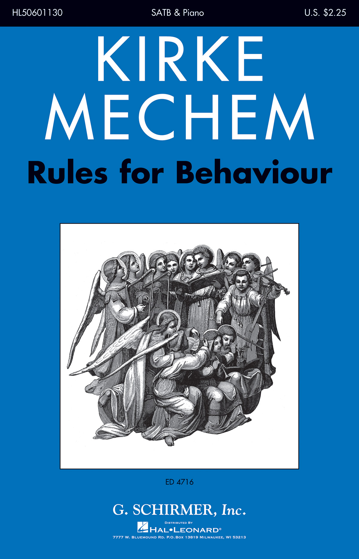 Kirke Mechem: Rules for Behaviour  1787: SATB: Vocal Score