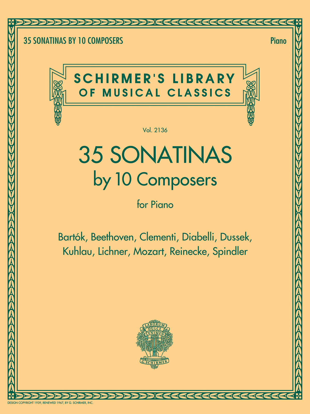 35 Sonatinas by 10 Composers for Piano: Piano: Instrumental Album