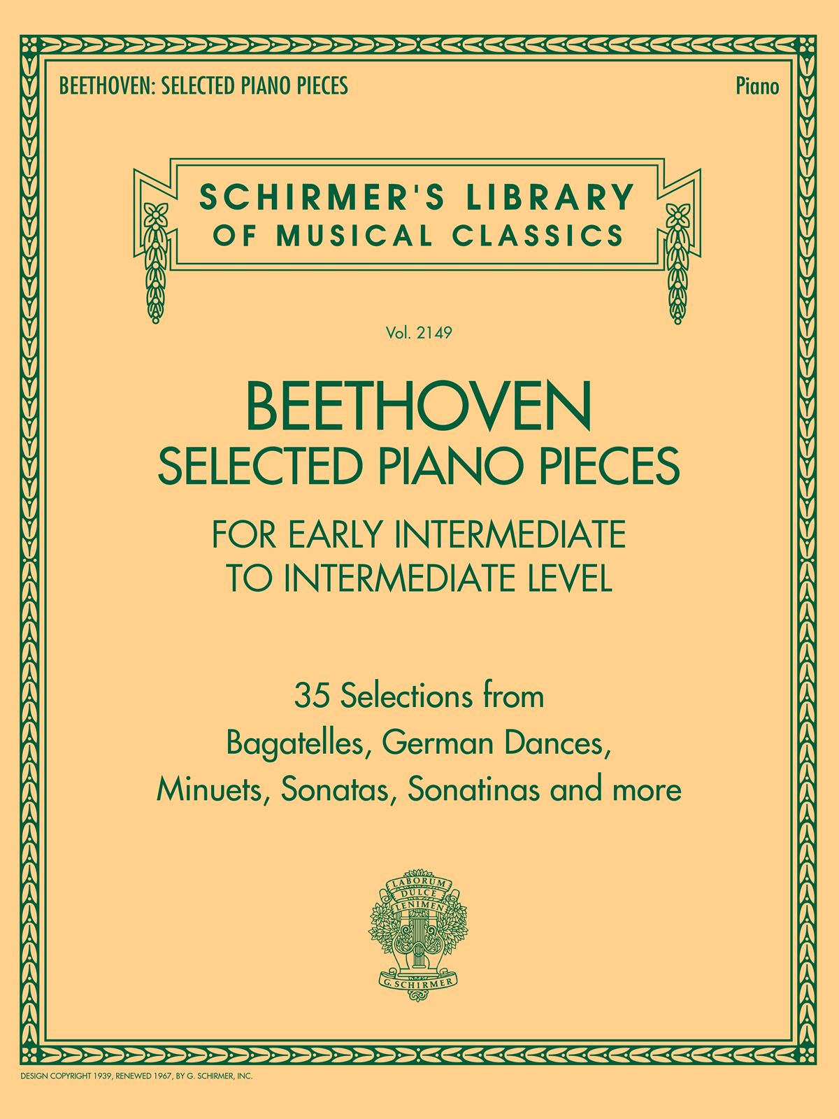 Ludwig van Beethoven: Beethoven: Selected Piano Pieces: Piano: Instrumental
