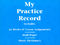 My Practice Record: Piano: Instrumental Tutor