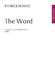 Patrick Hawes: The Word: SATB: Vocal Score