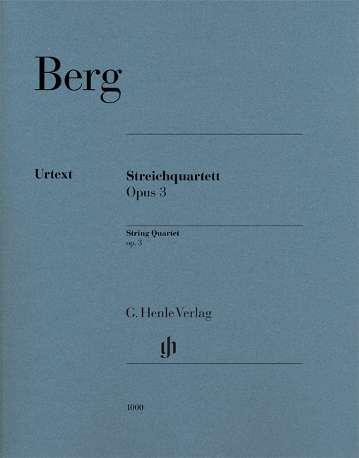 Alban Berg: Streichquartett op. 3: String Quartet: Parts