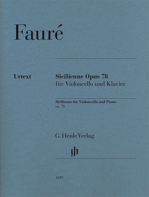 Gabriel Faur: Sicilienne Op.78: Cello: Instrumental Work