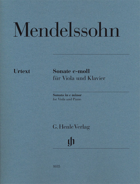 Felix Mendelssohn Bartholdy: Sonate c-moll fr Viola und Klavier: Viola: